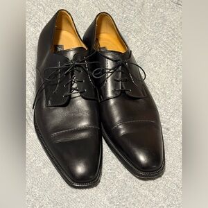 Johnston & Murphy Signature Handcrafted in Italy Men’s Black Leather Shoes